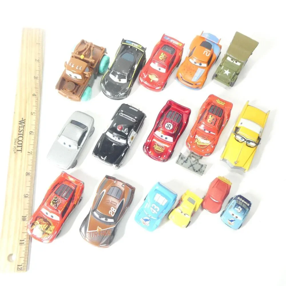 Disney Pixar Cars - Lot of 16 Character Toy Cars Diecast